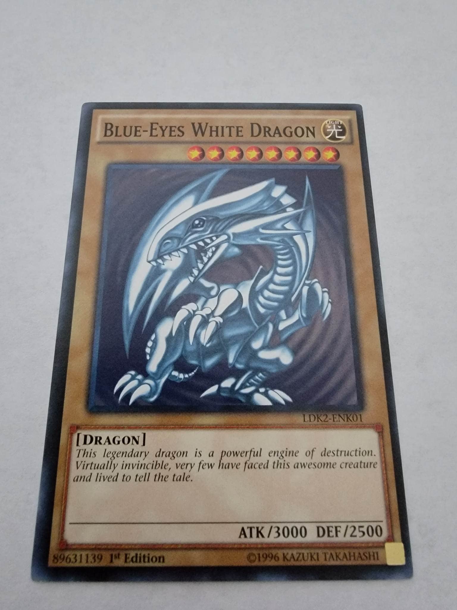 Amazon.com: Blue-Eyes White Dragon (Version 2) - LDK2-ENK01
