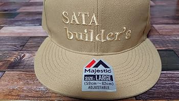 Amazon.co.jp: Majestic SATA builder's CAP ベージュ キャップ 帽子