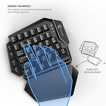Amazon.co.jp: GameSir VX AimSwitch ゲーミングキーボード 片手