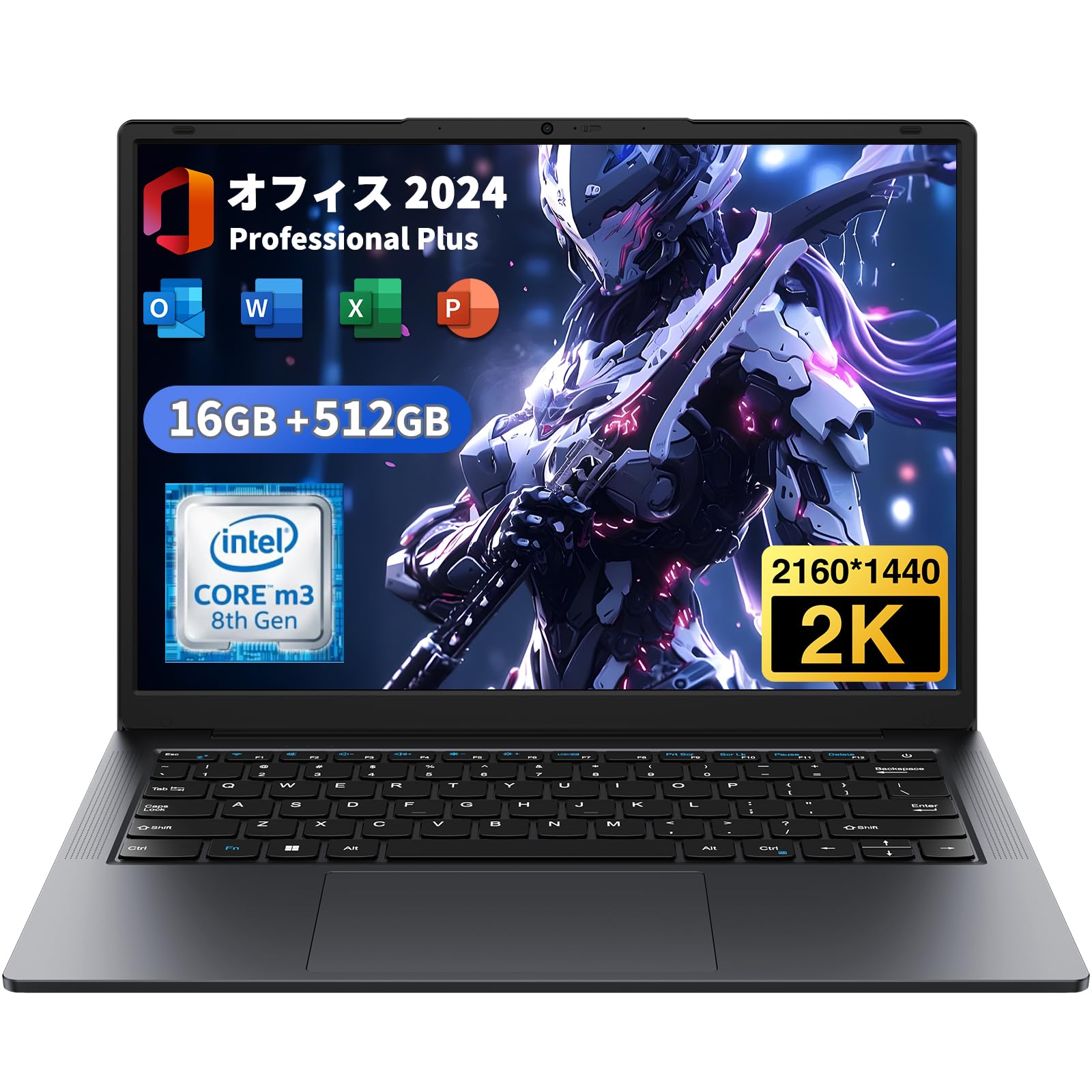 Amazon.co.jp: TPV ノートパソコン【Office 2024搭載】 14型 2K IPS