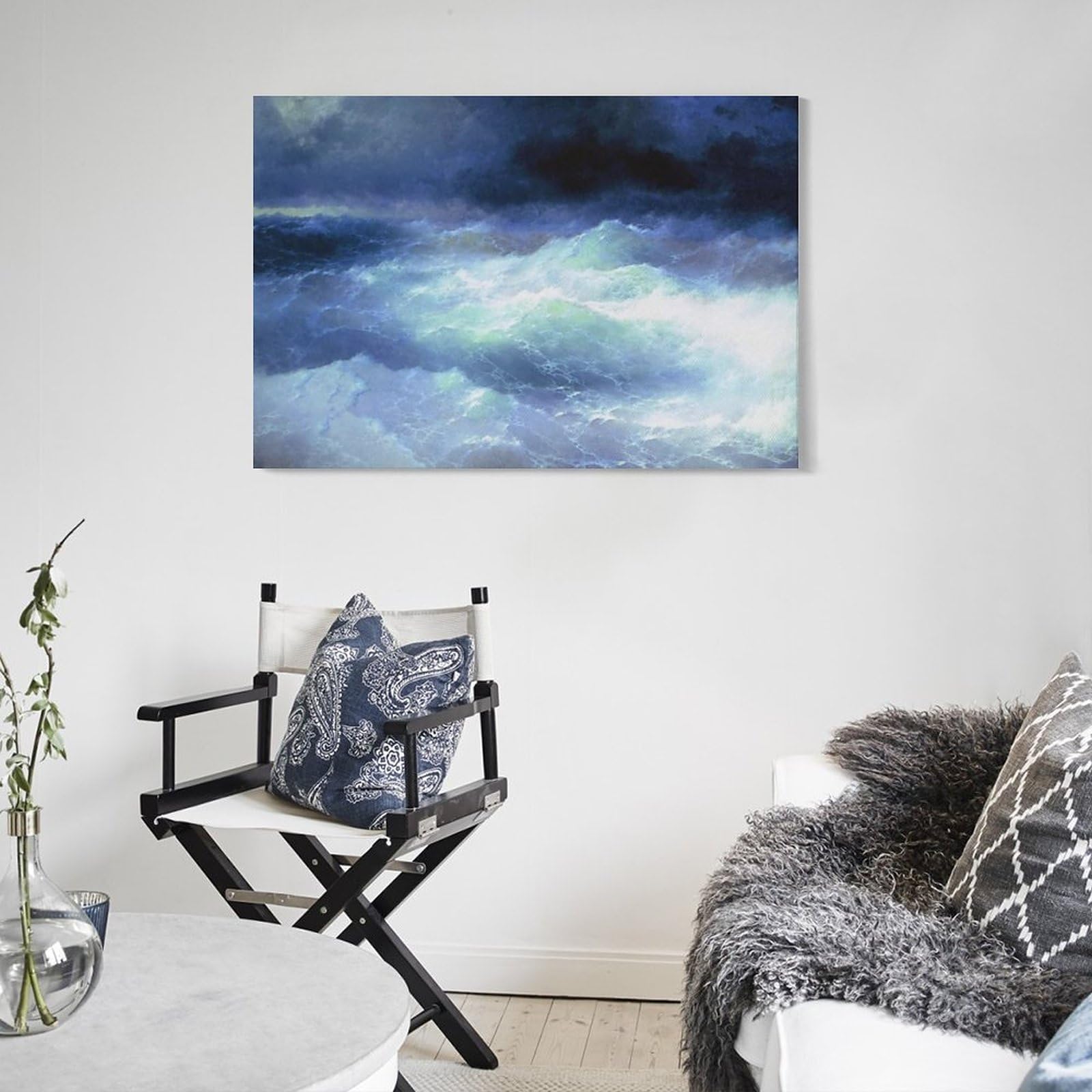 Amazon｜イヴァンアイヴァゾフスキー画家名作《波の中で》アート 印刷