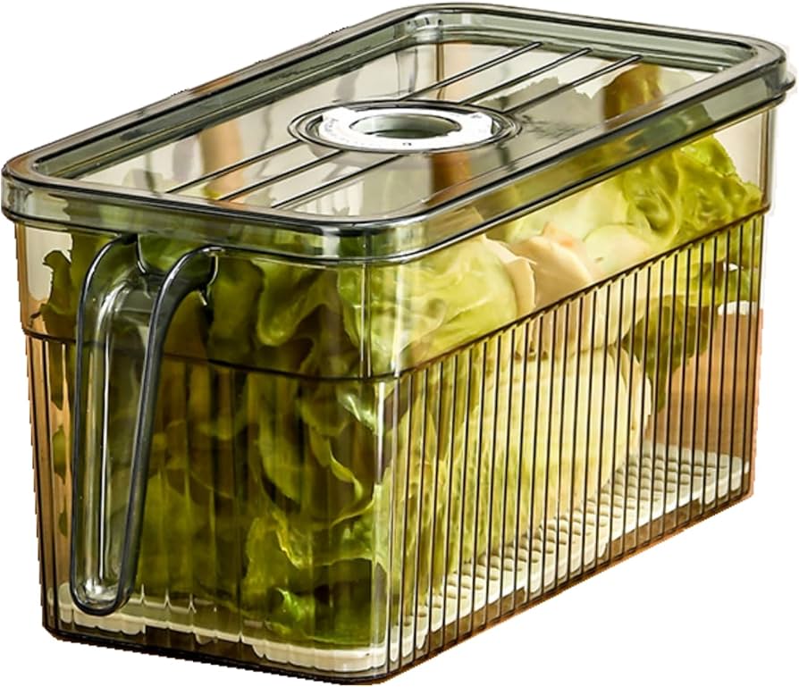 Amazon｜冷蔵庫保管野菜室 PET 食品グレードのプラスチック製野菜室