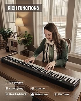 Amazon.com: Finger Dance Folding Piano Keyboard 88 Keys, Portable