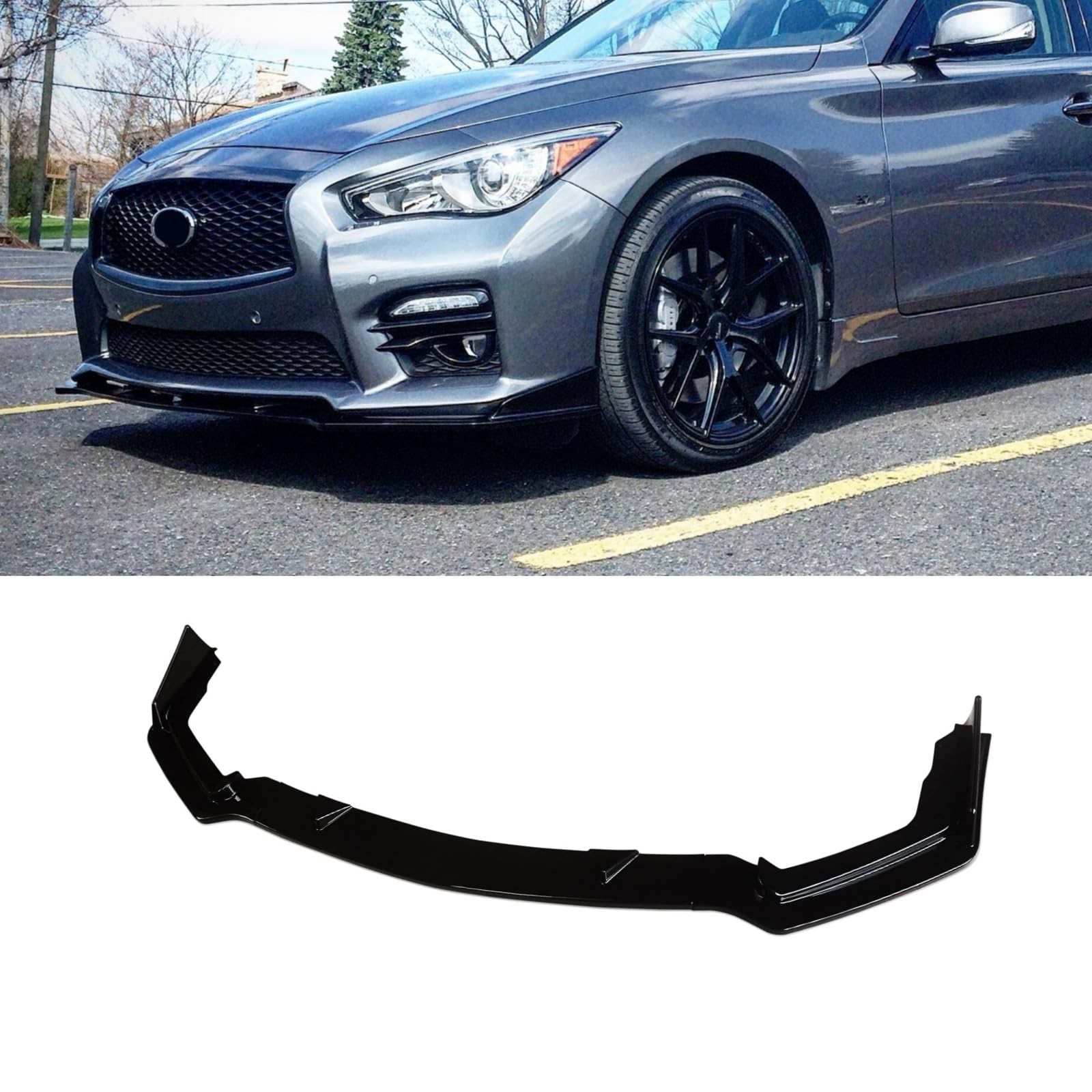 Amazon | CARIG フロントスポイラー 2014-2017 インフィニティ Q50