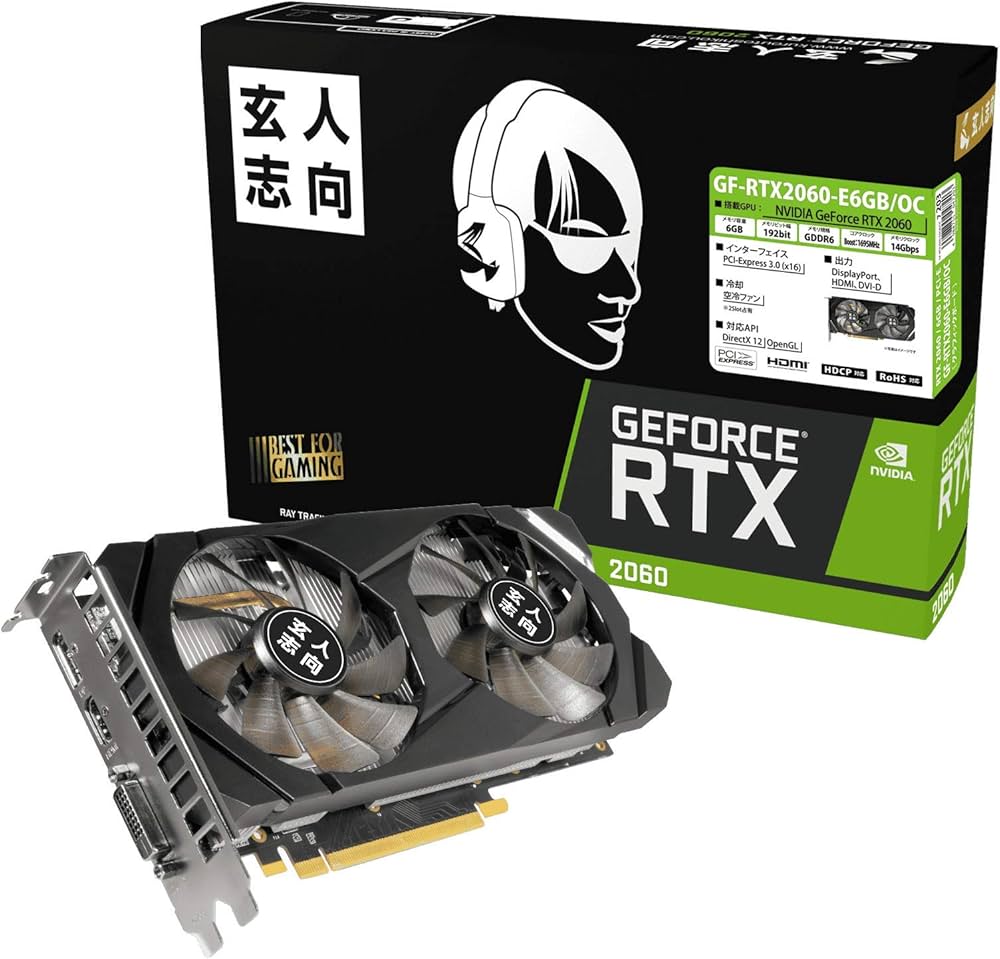 Amazon.co.jp: NVIDIA GeForce RTX 2060 Graphic Board with Genital