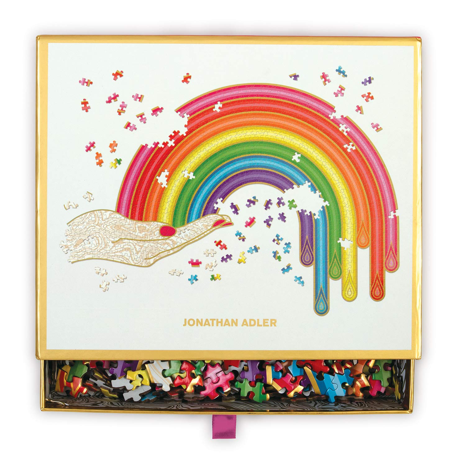 Amazon.com: Galison Jonathan Adler Rainbow Hand 750 Piece Shaped