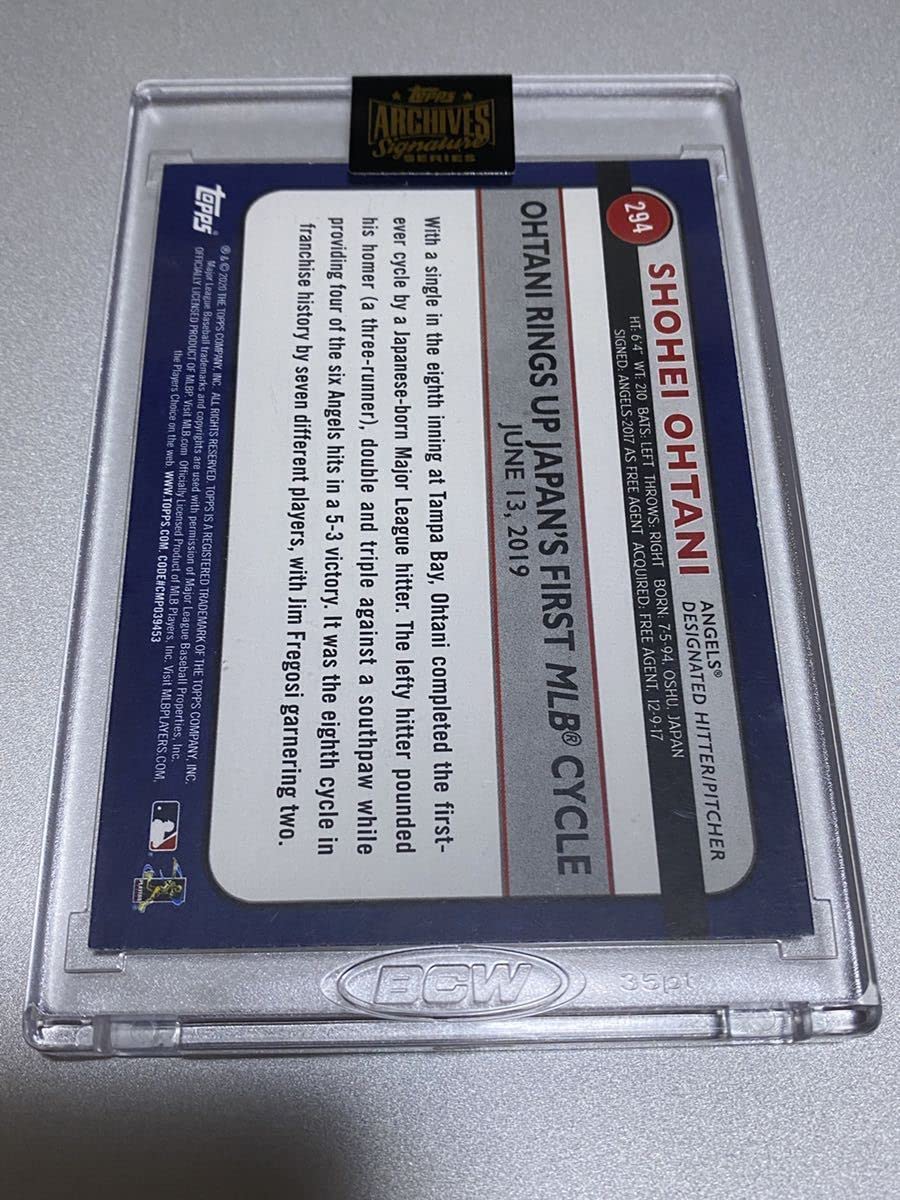 Amazon.co.jp: 【1of1! 世界1枚限定！】大谷翔平 Topps Archives 2022