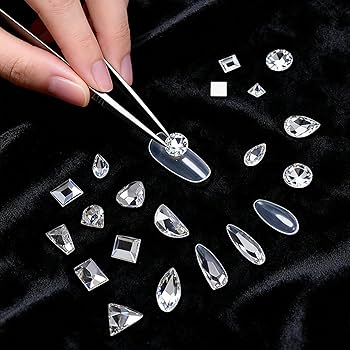 Amazon.co.jp: BRIIKPP ネイルストーンセット ぴかぴか光る ミックス