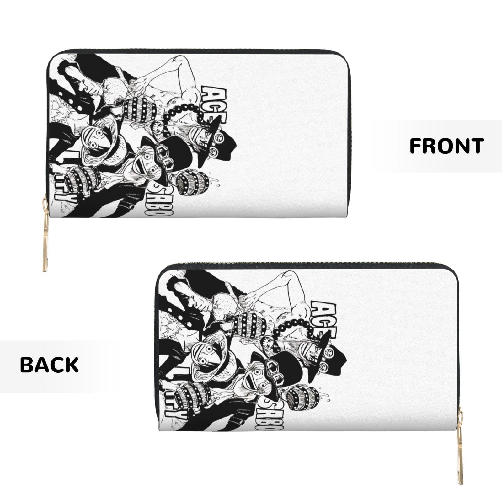 Amazon.co.jp: 財布 ワンピース One Piece エース 長財布 レザー なが