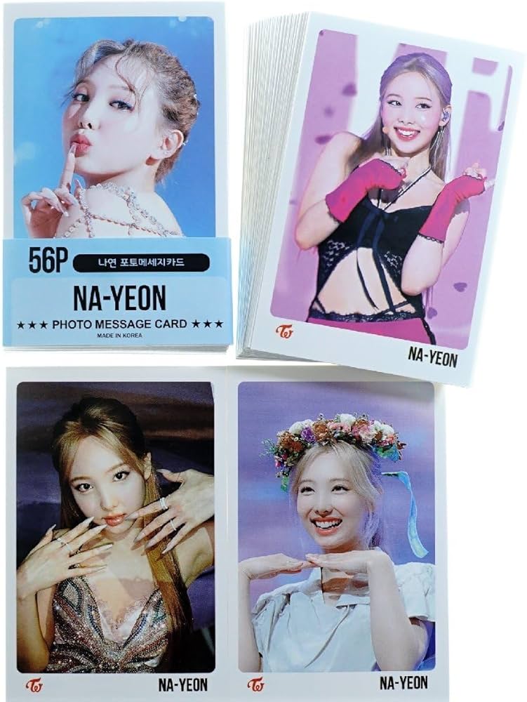 Amazon.co.jp: TWICE ナヨン グッズ フォトメッセージカード 56枚