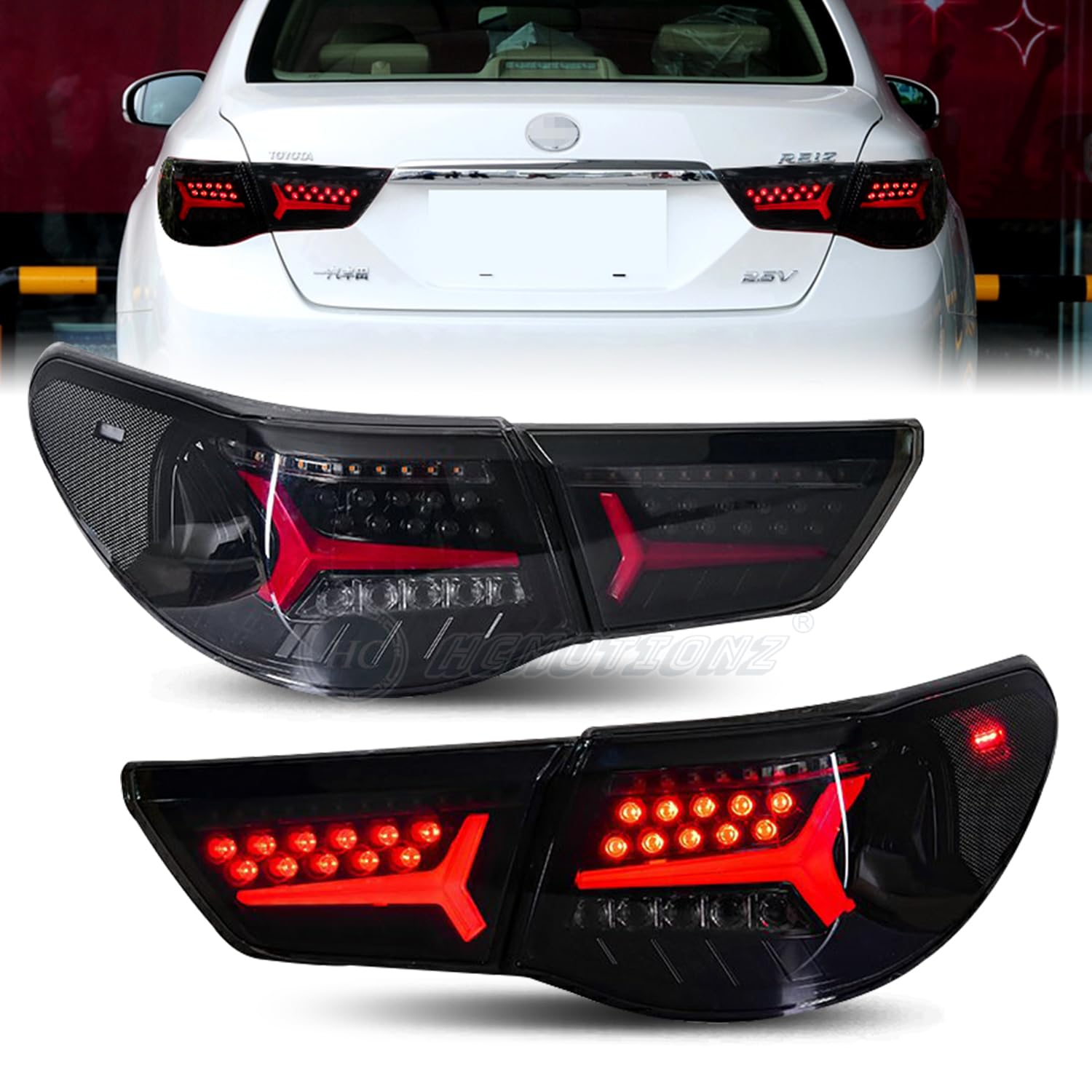 Amazon | HCMOTIONZ トヨタ マークX LED テールランプ GRX130 GRX133