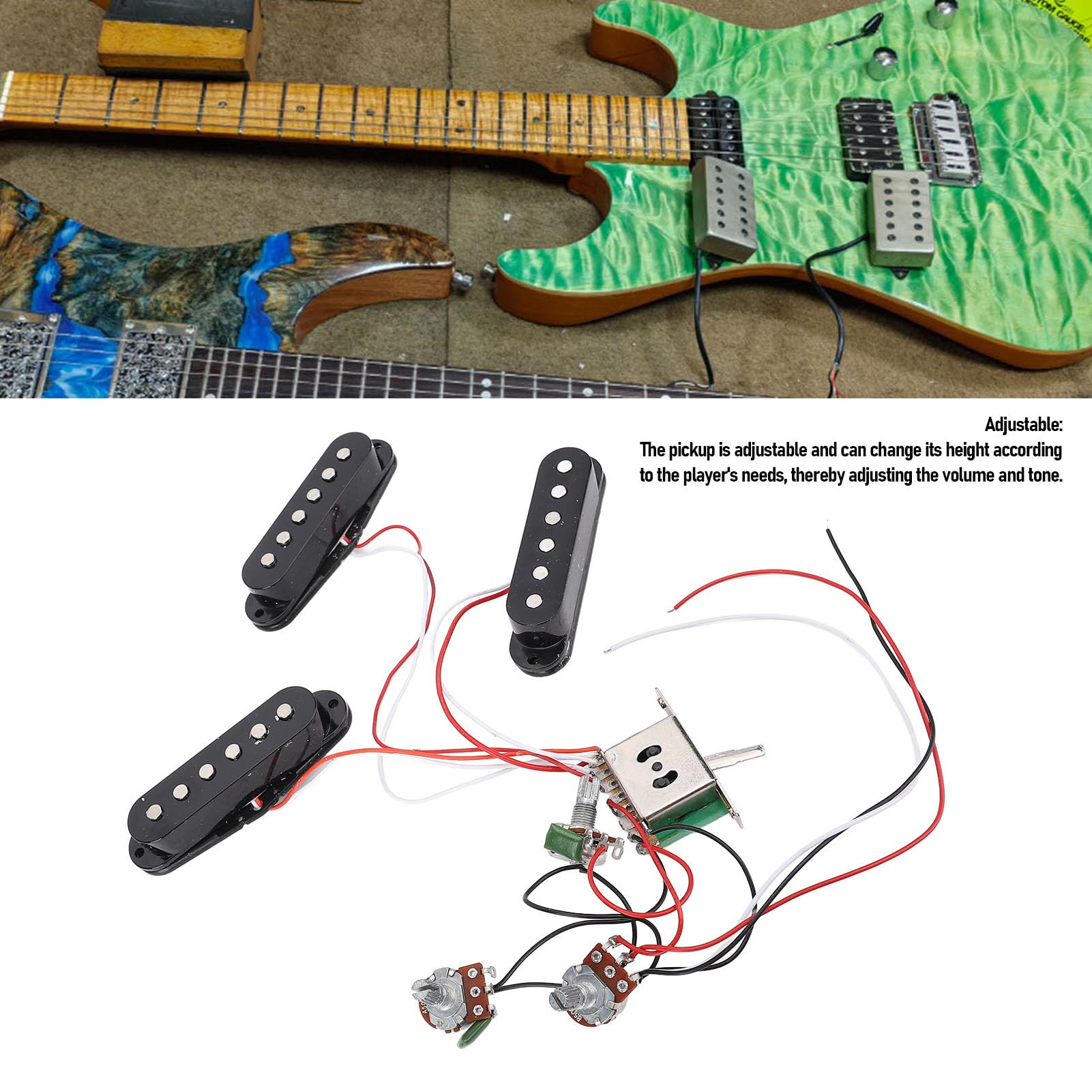 Amazon | エレクトリックギターピックアップ、シングルコイル