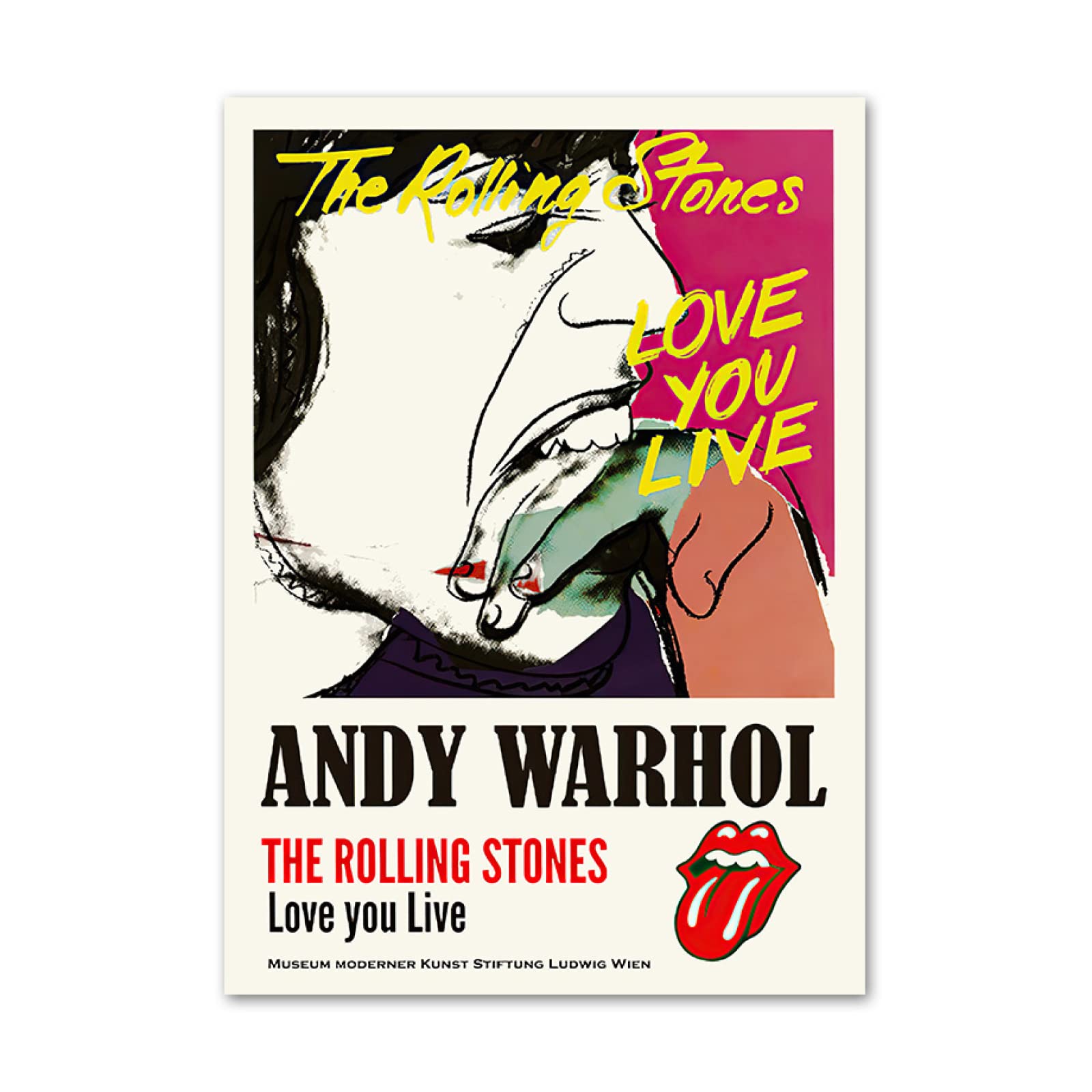Amazon.co.jp: アンディウォーホルポスターローリングストーンズ展