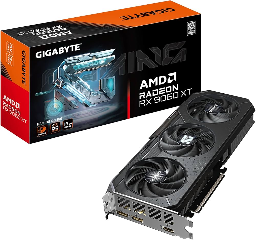 Amazon | Gigabyte Radeon RX 9060 XT GAMING OC 16G グラフィック