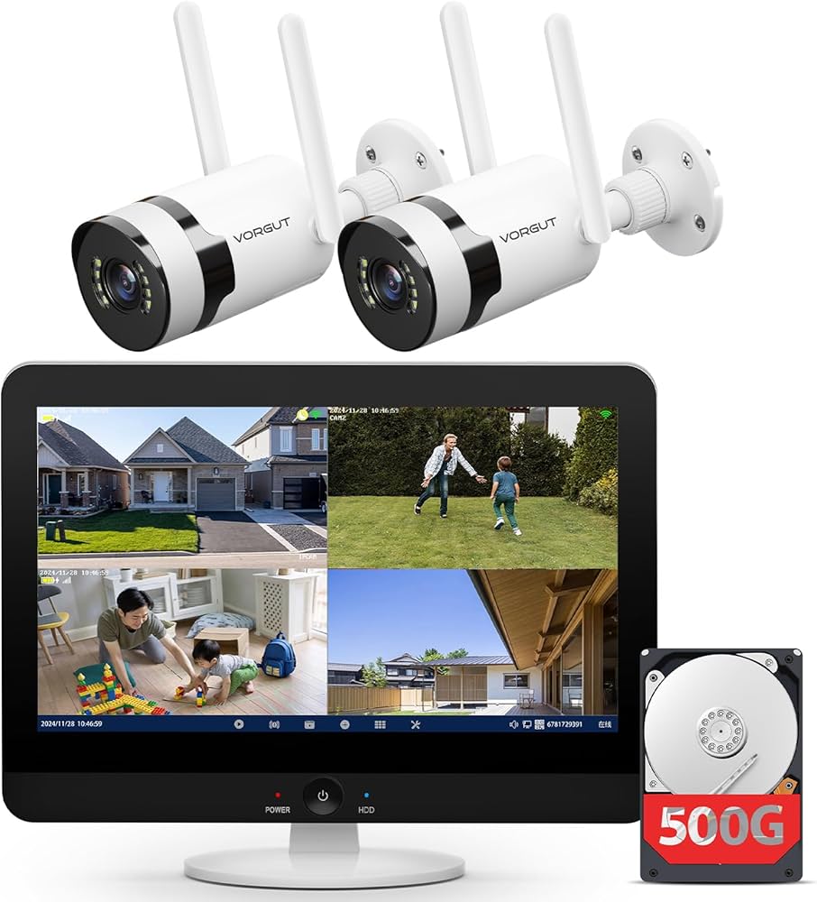 Amazon.co.jp: 【800万画素・5年保証】VORGUT 防犯カメラ 屋外