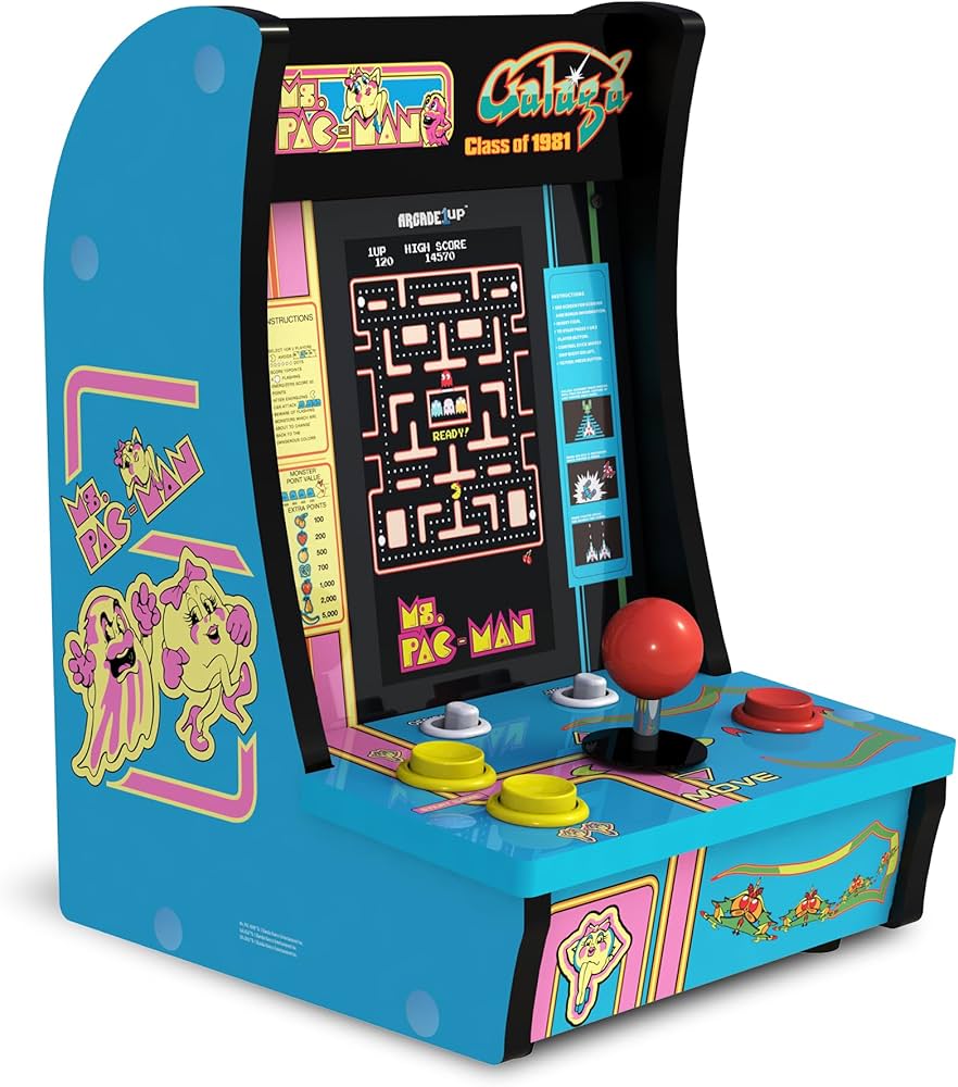 Amazon.com: Arcade1Up Class of '81 Ms. PAC-Man/Galaga Countercade
