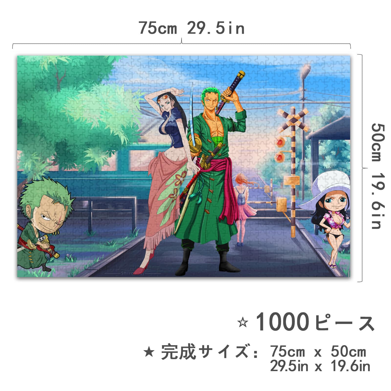 Amazon | ワンピース ジグソーパズル 1000 PCS XHZW141-ロロノア・ゾロ