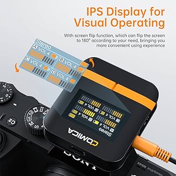 Amazon.co.jp: Comica Vimo Q 送信機4台+受信機1台 黒ワイヤレス