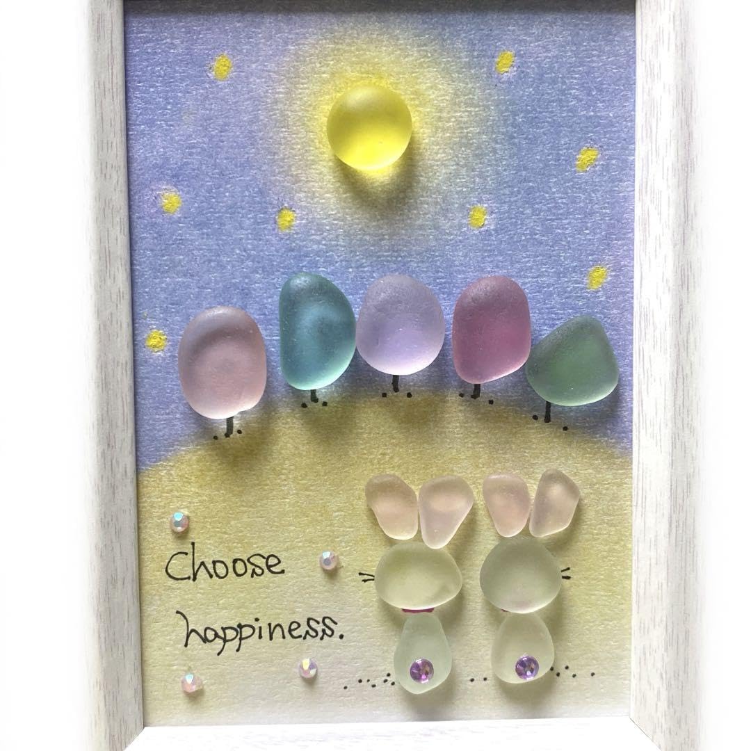 Amazon.co.jp: パステル＊シーグラスアート北欧お月見ウサギちゃん