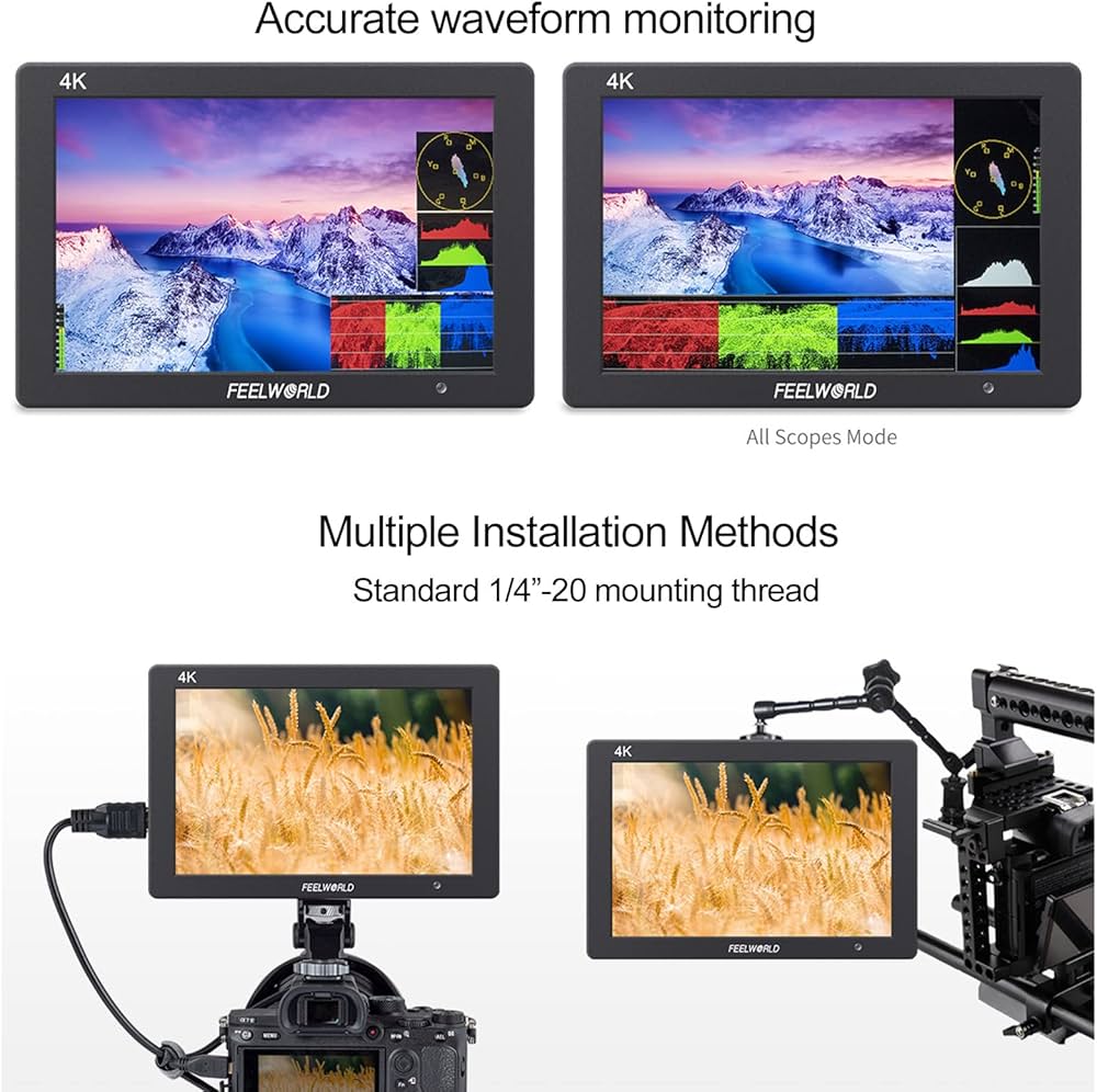 Amazon | FEELWORLD T7 PLUS 7インチ 4K HDMI入出力 3D LUT 写真・動画