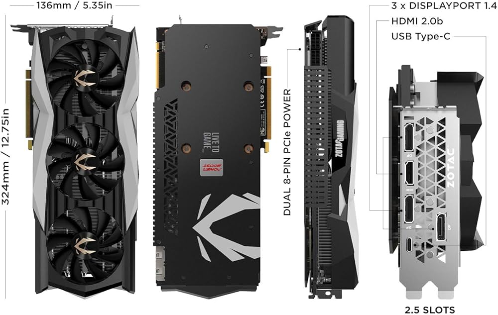 Amazon | ZOTAC Gaming GeForce RTX 2080 Ti AMP Extreme 11GB GDDR6