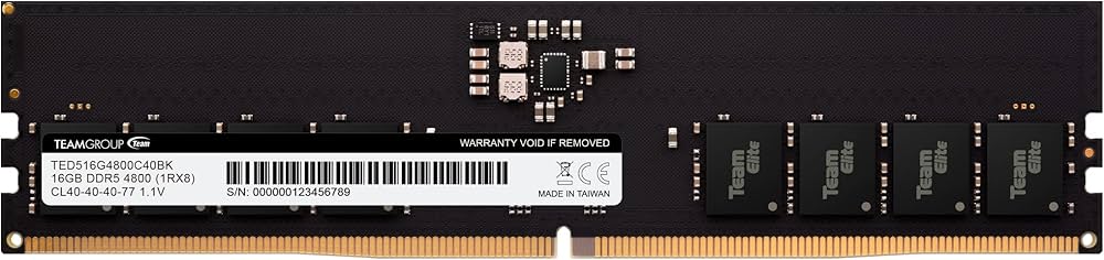 Amazon | TEAMGROUP RAM Team D5 4800 16GB CL40 Elite | TEAMGROUP