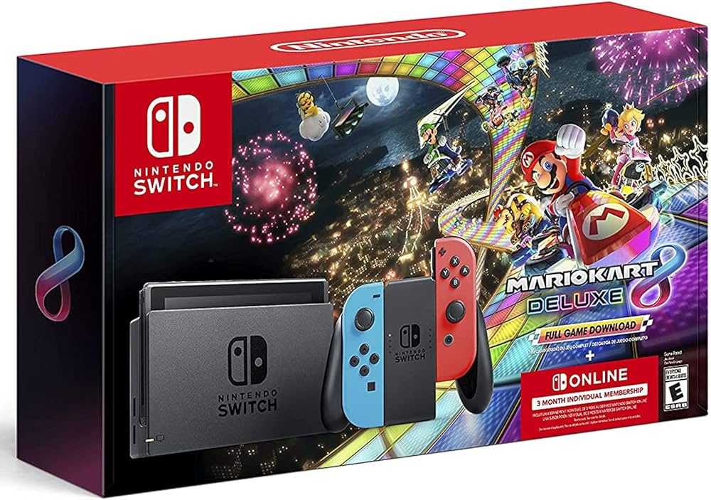 Amazon.com: Nintendo Switch Mario Kart 8 Deluxe Bundle 3 Month