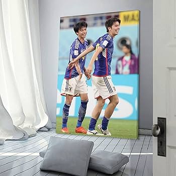 Amazon.co.jp: 三笘薫 田中碧 サッカー日本代表 ポスター（1） 印刷
