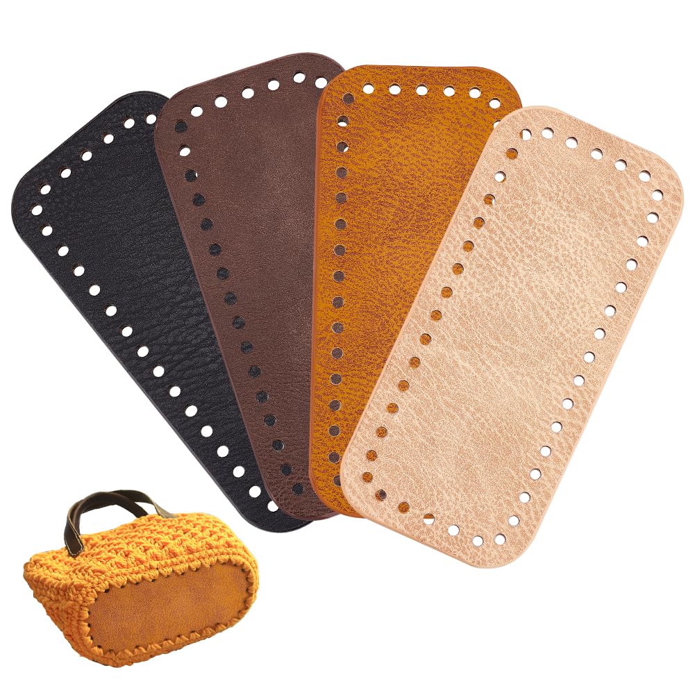 Amazon.com: PH PandaHall 4pcs Leather Bag Bottom for Crochet, 7 x