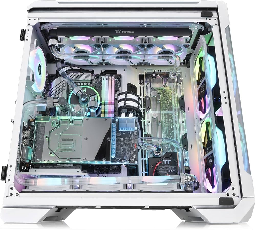 Amazon.co.jp: Thermaltake VIEW 51 TG ARGB Snow Edition フルタワー