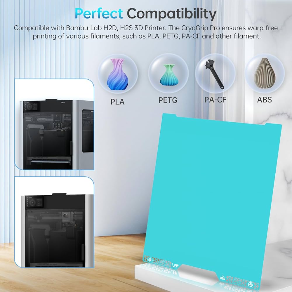 Amazon.co.jp: BIQU CryoGrip Pro Glacier Panda ビルドプレート Bambu