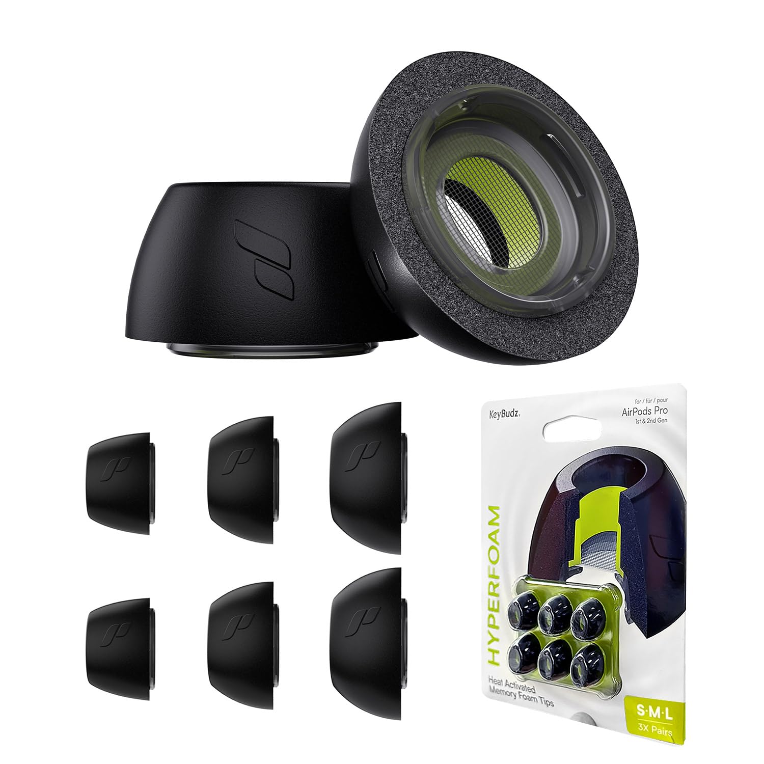 Amazon | KeyBudz AirPods Pro (第2世代 第1世代) 交換用 イヤーチップ