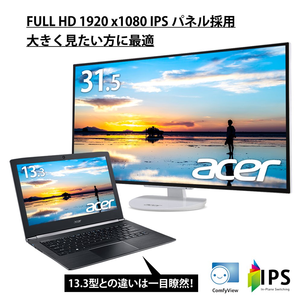 Amazon.co.jp: Acer モニター ディスプレイ ER320HQwmidx 31.5インチ