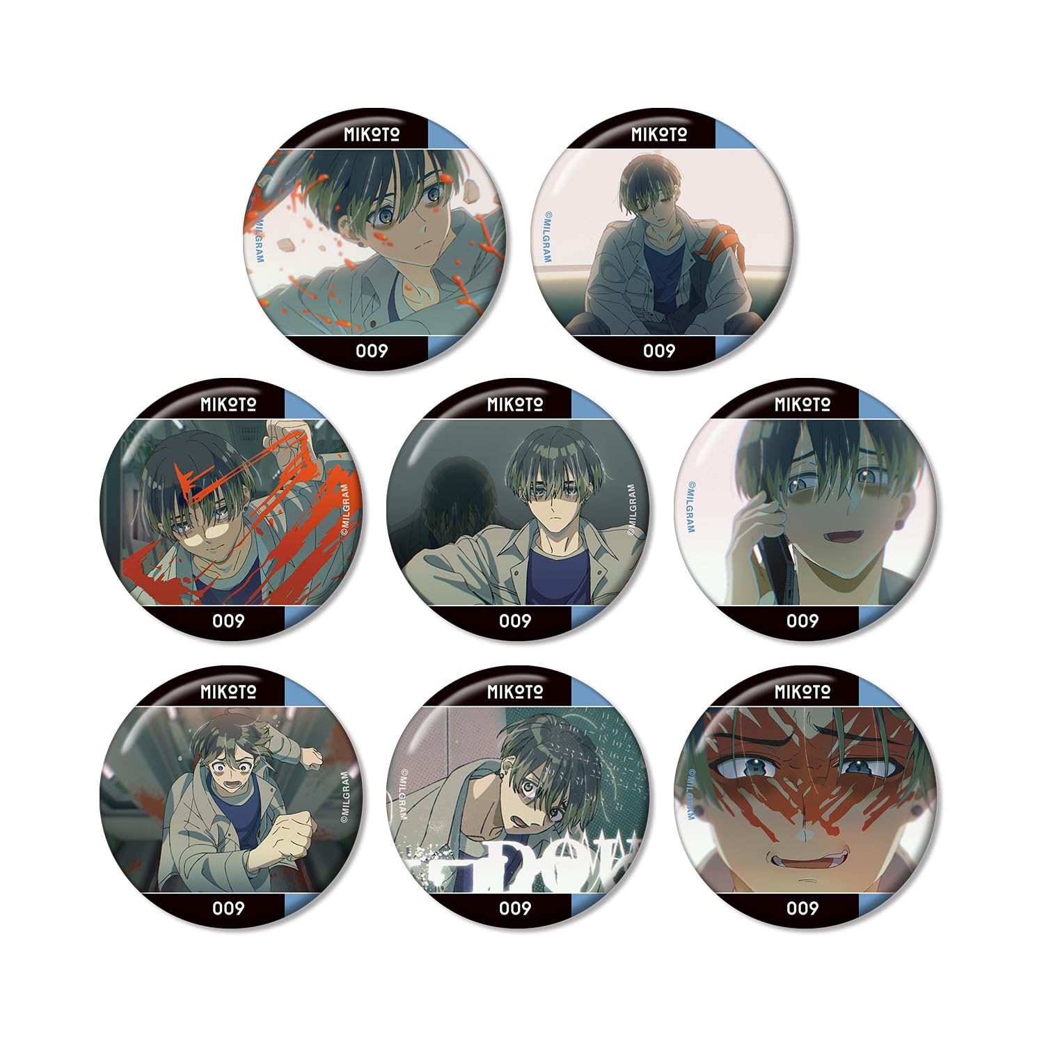 Amazon.co.jp: MILGRAM ミルグラム トレーディング MV 缶バッジ ミコト