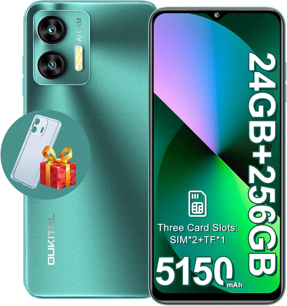 OUKITEL C36(2025) Mobile Phones, 24(8+16) GB+256GB/1TB Smartphone