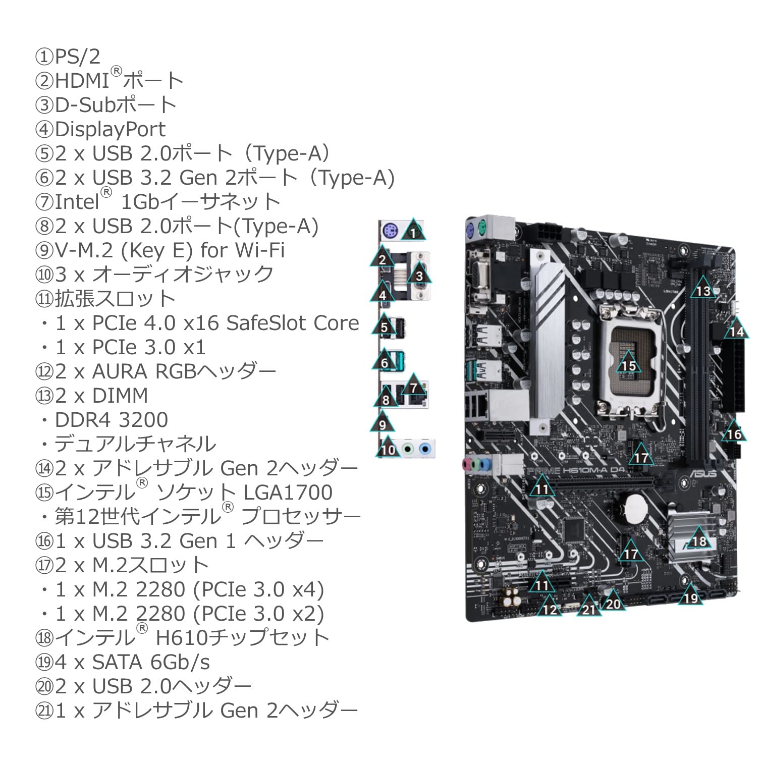 Amazon | ASUS PRIME H610M-A D4 intel 第14・13・12世代 CPU対応