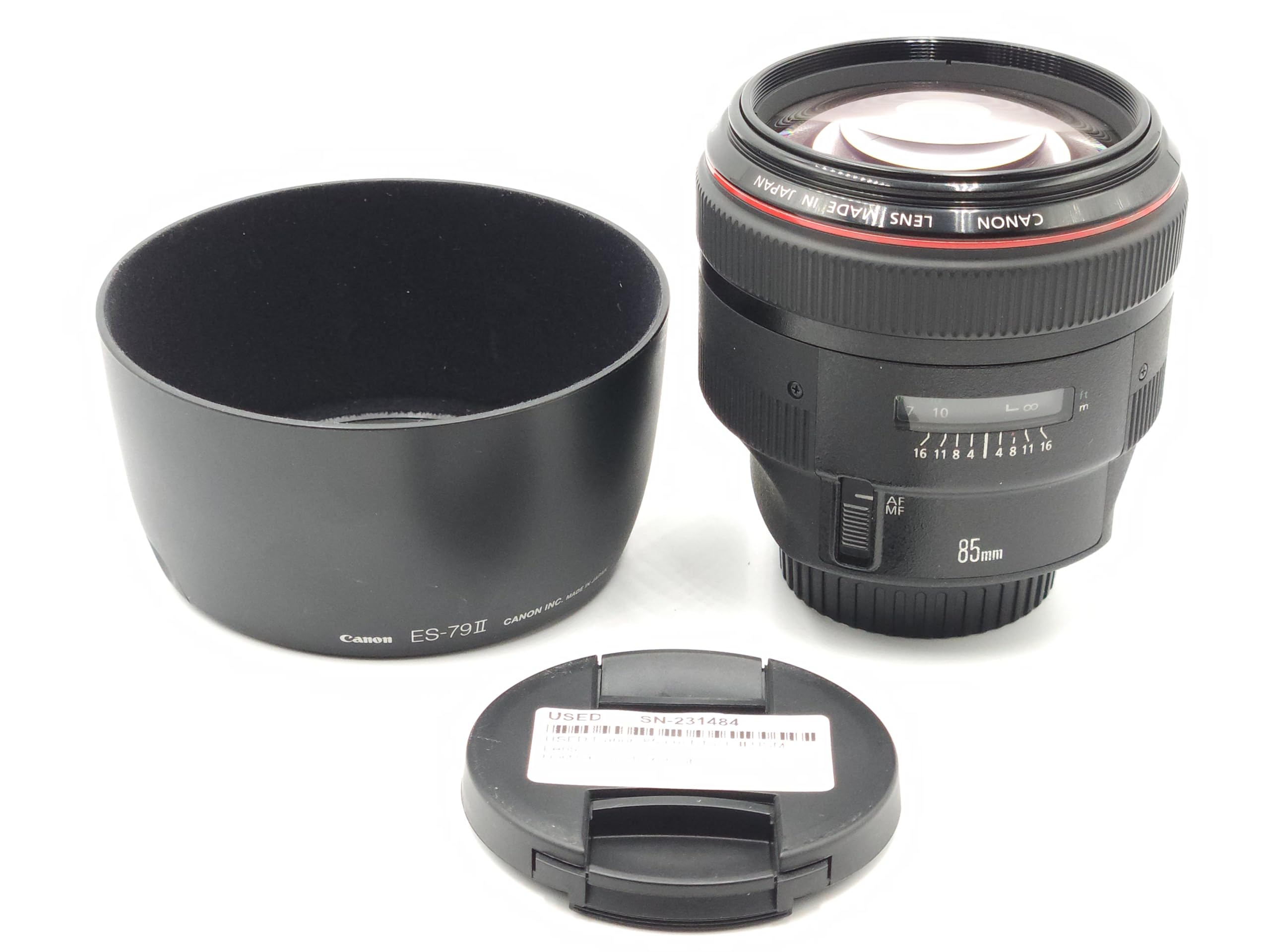 Canon EF 85mm f1.2L II USM Lens for Canon DSLR Cameras - Fixed