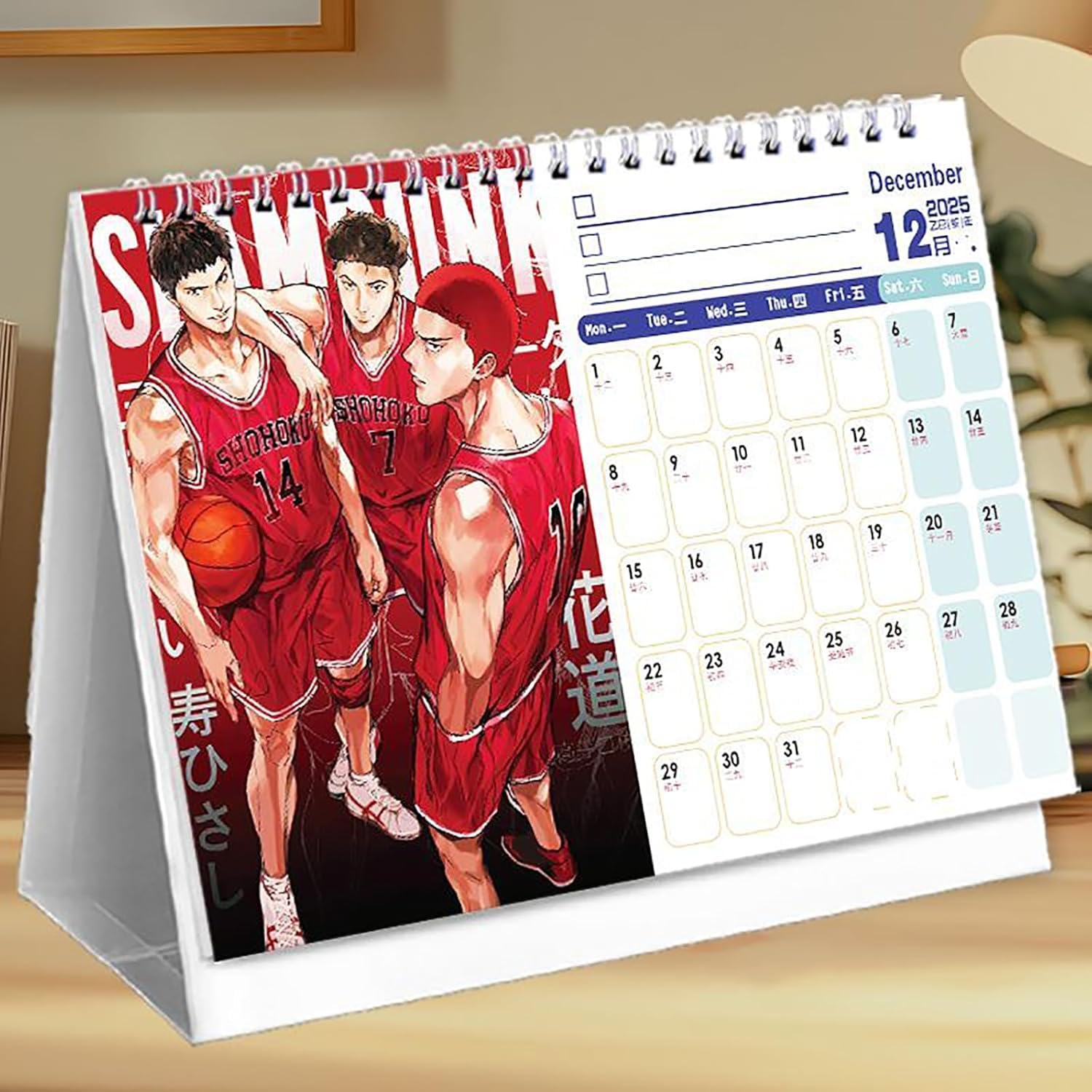 Amazon.co.jp: カレンダー スラムダンク 2025-2026年 卓上カレンダー