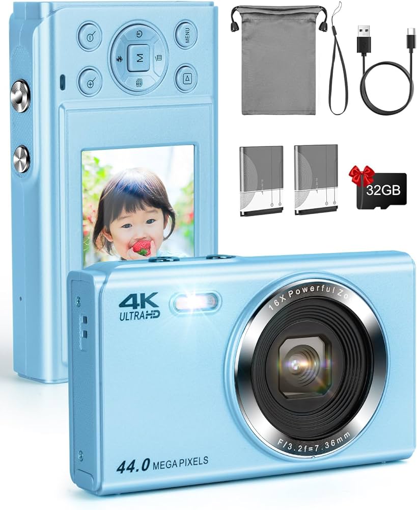 Amazon.co.jp: LAMA デジカメ 4k デジタルカメラ コンパクト 4400万高