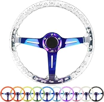 Amazon | ユニバーサルクリスタルクリアステアリングホイール ネオ