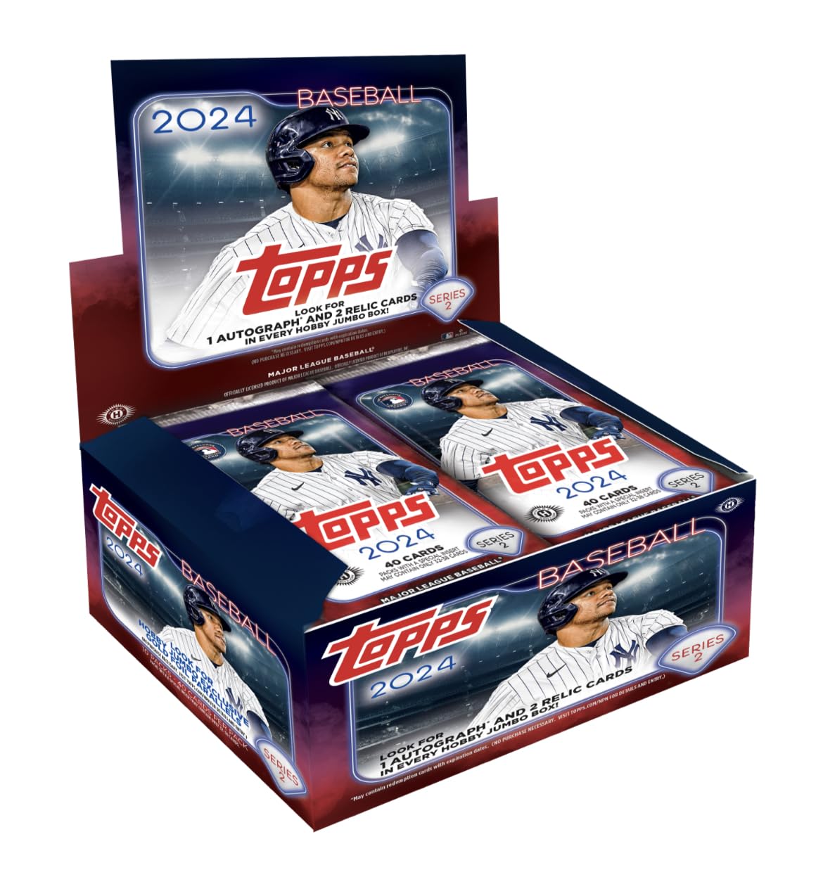 Amazon.com: 2024 Topps Series 2 Baseball HTA Hobby Jumbo Box (3