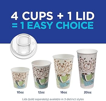 Amazon.com: Dixie PerfecTouch Insulated Paper Hot Cup, 16oz