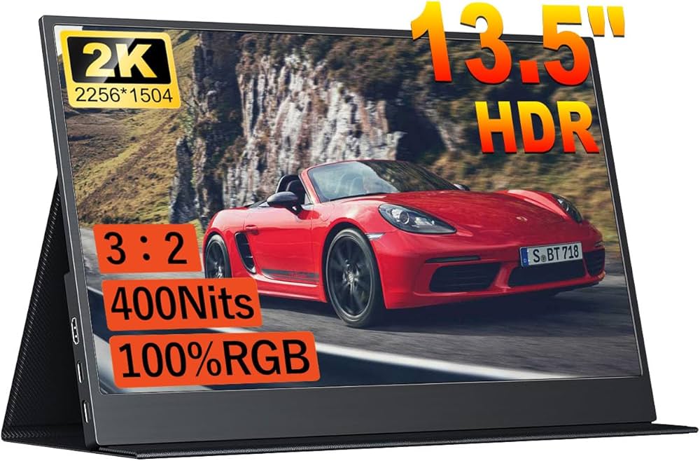Amazon.co.jp: CNBANAN モバイルモニター 13.5インチ 2K解像度
