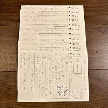 Amazon.co.jp: 未記入公文 国語 BⅠ 1-100 おまけ付全110枚 : おもちゃ