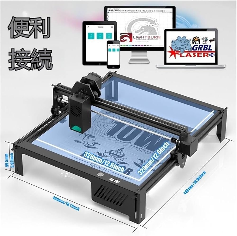 Amazon.co.jp: YR-5W レーザー 彫刻機 ミニ 彫刻機 レーザー彫刻機