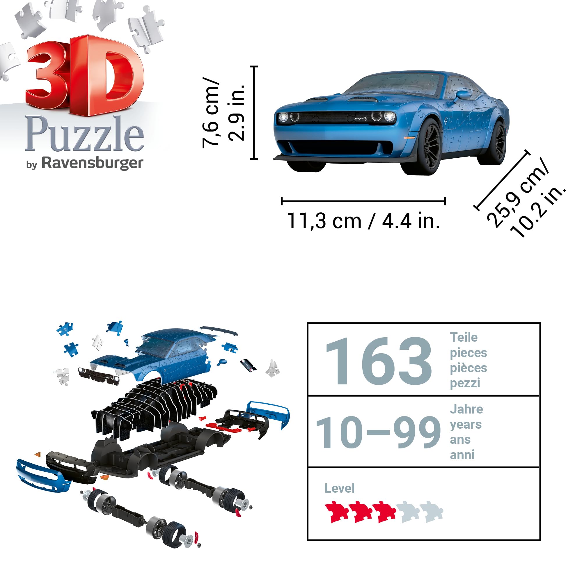 Amazon.com: Ravensburger Dodge Challenger SRT® Hellcat Redeye