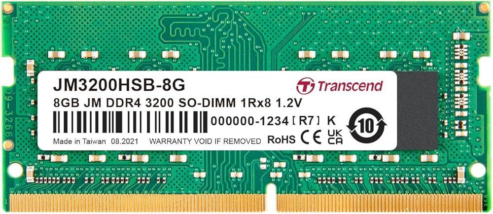 Amazon | Transcend ノートPC用メモリ PC4-25600(DDR4-3200) 8GB 1.2V