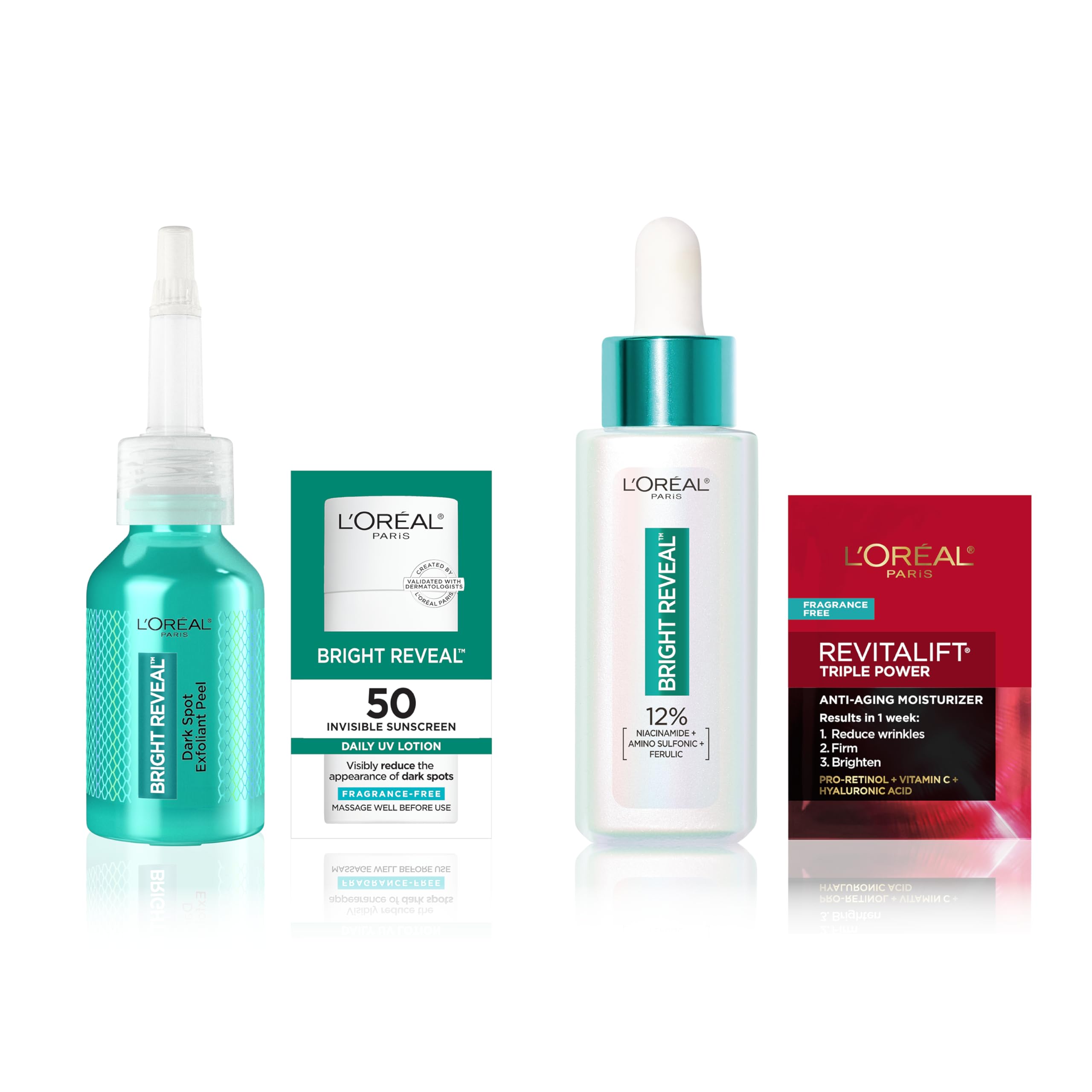 Amazon.com: L'Oreal Paris Bright Reveal Exfoliant Peel +