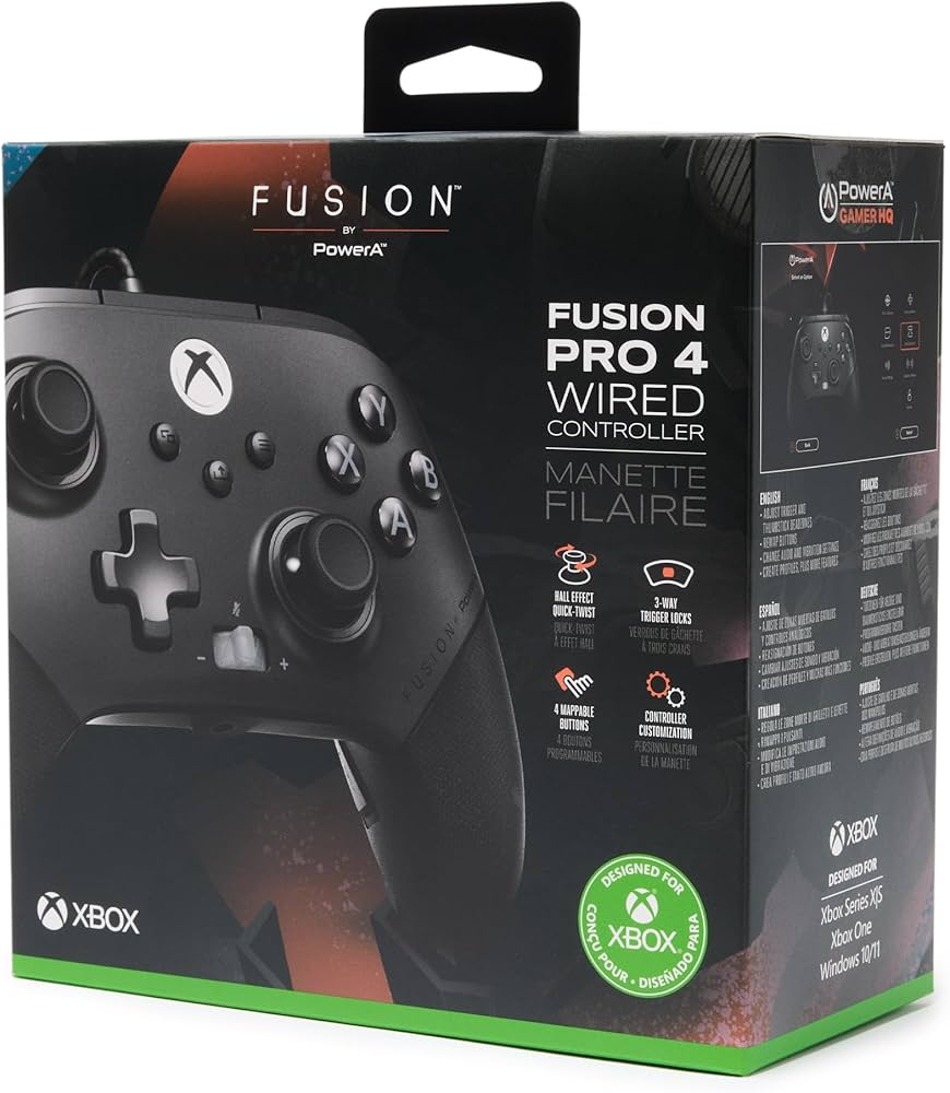 PowerA FUSION Pro 4 Wired Controller for Xbox Series X|S, gamepad