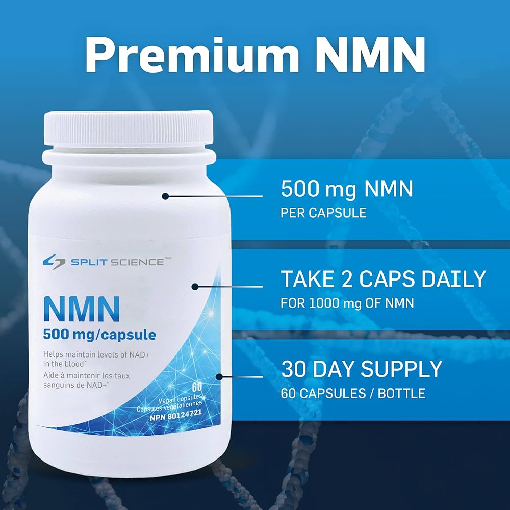 Canadian-Made Highly Purified Split Science NMN30000 | NAD+